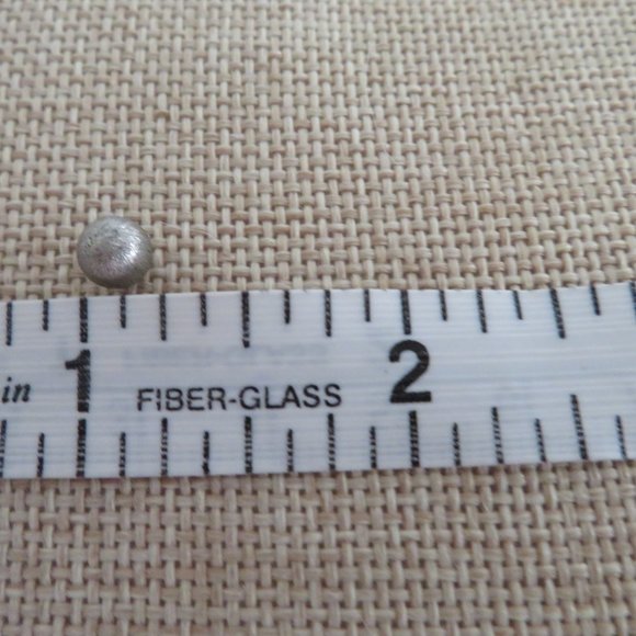 Vintage Sterling Silver Textured Stud Earrings, EUC - Picture 2 of 6